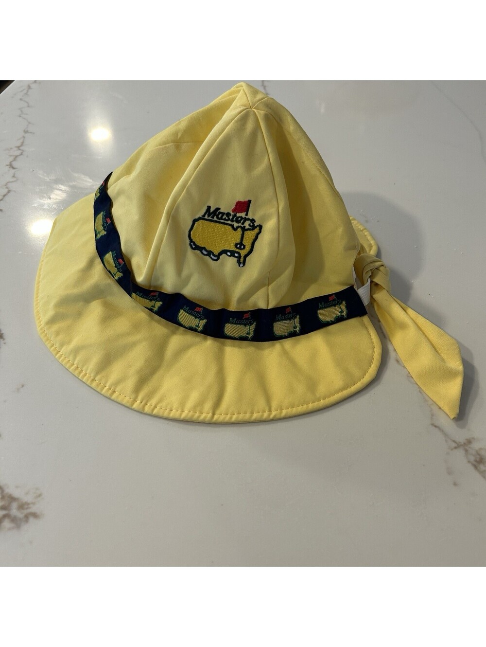 Vintage Masters Women's Golf/Sun Hat Bonnet Yellow w/ Yellow Ribbon GTH